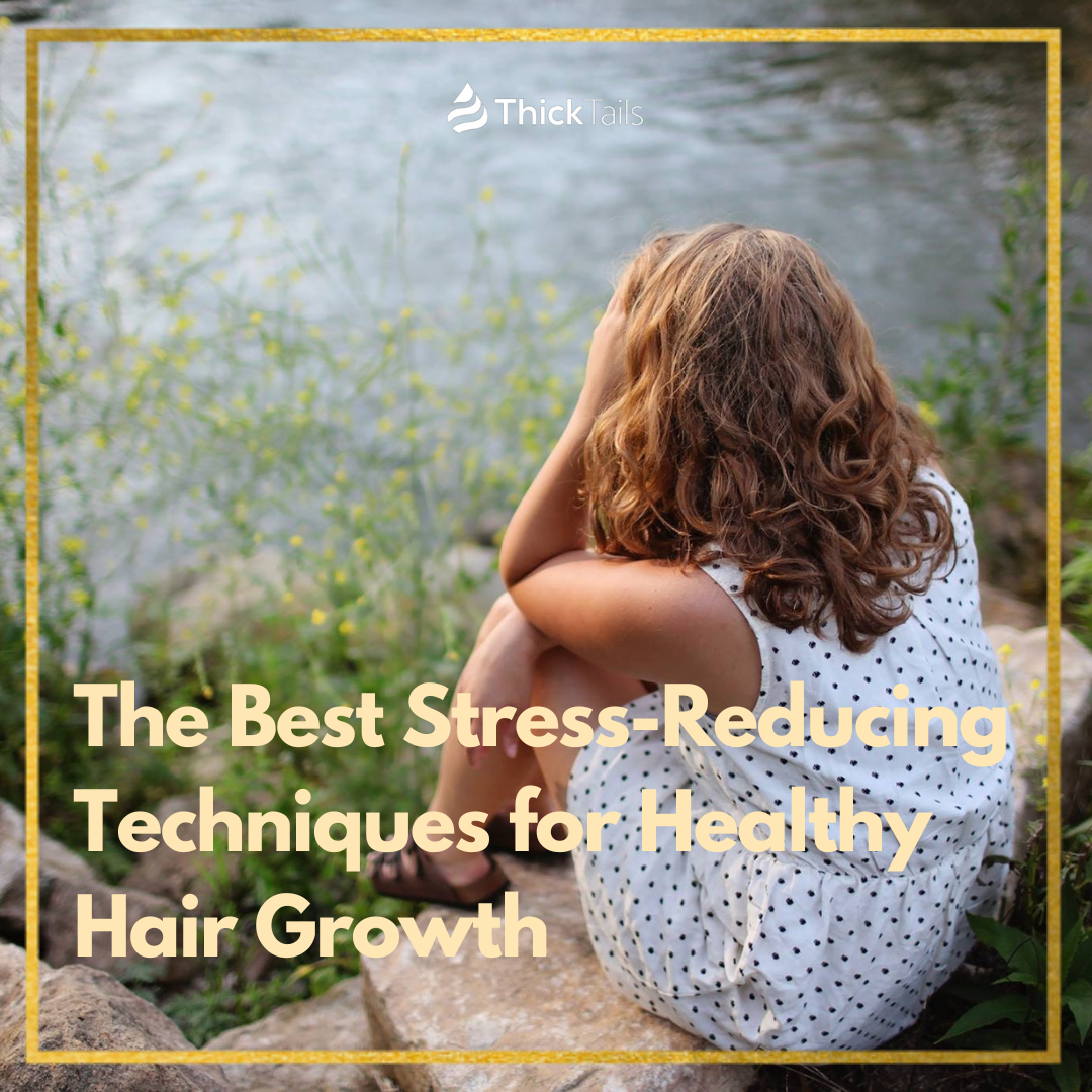 Close-up image showing luxurious, visibly healthy hair, highlighting the use of natural hair care ingredients.