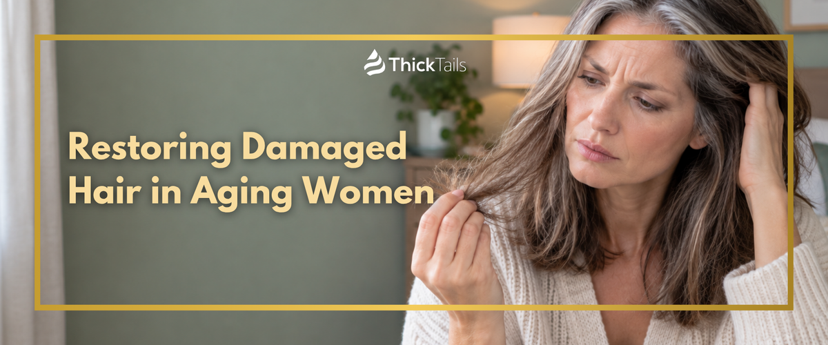 Restoring Damaged Hair in Aging Women