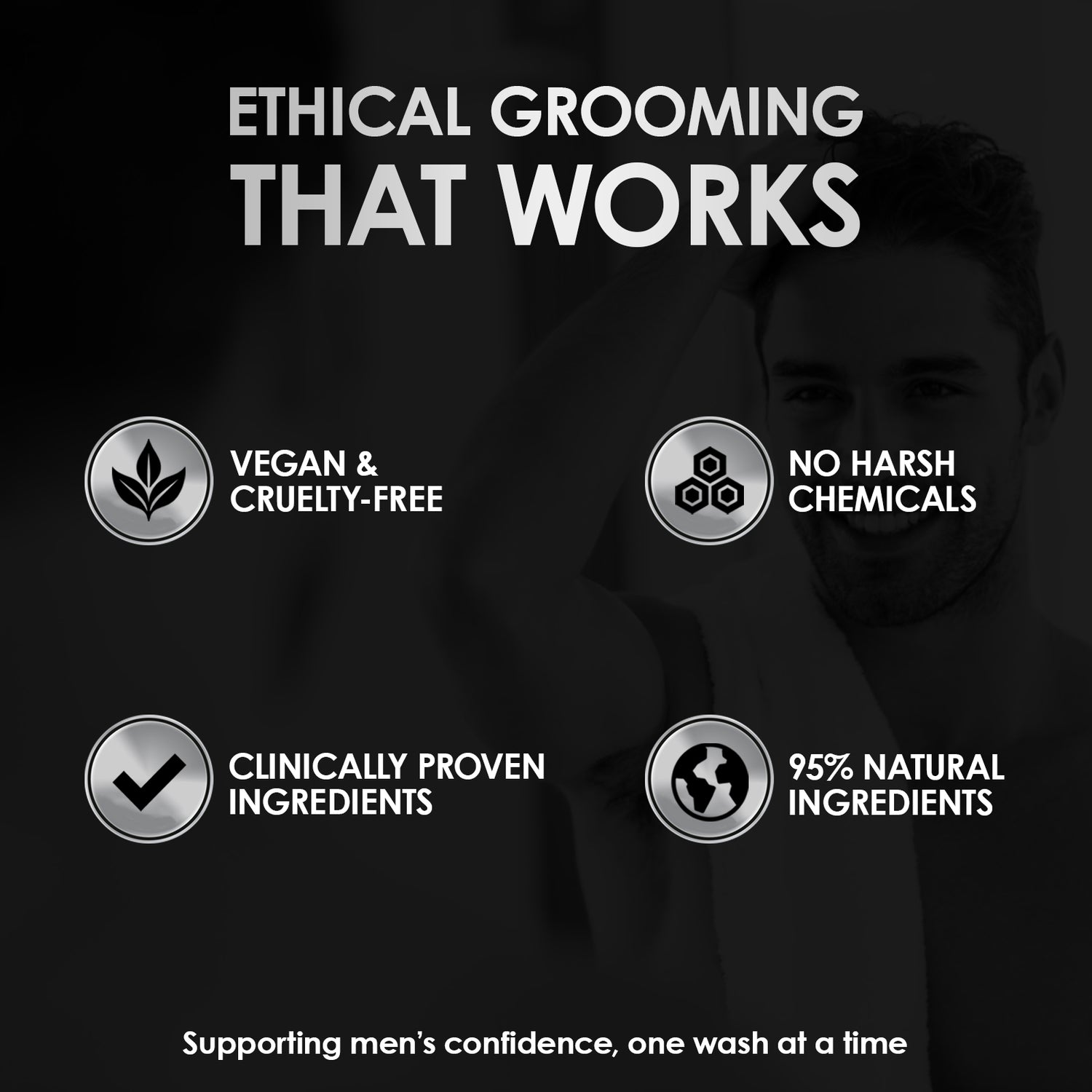 Rabos de grossa Men Shampoo e condicionador estimulantes do cabelo | Pacote duplo