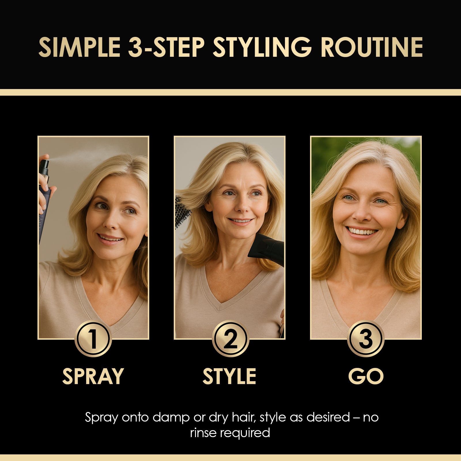 TickTails Instant hårfortykningsspray | Kjøp 2, få 1 gratis