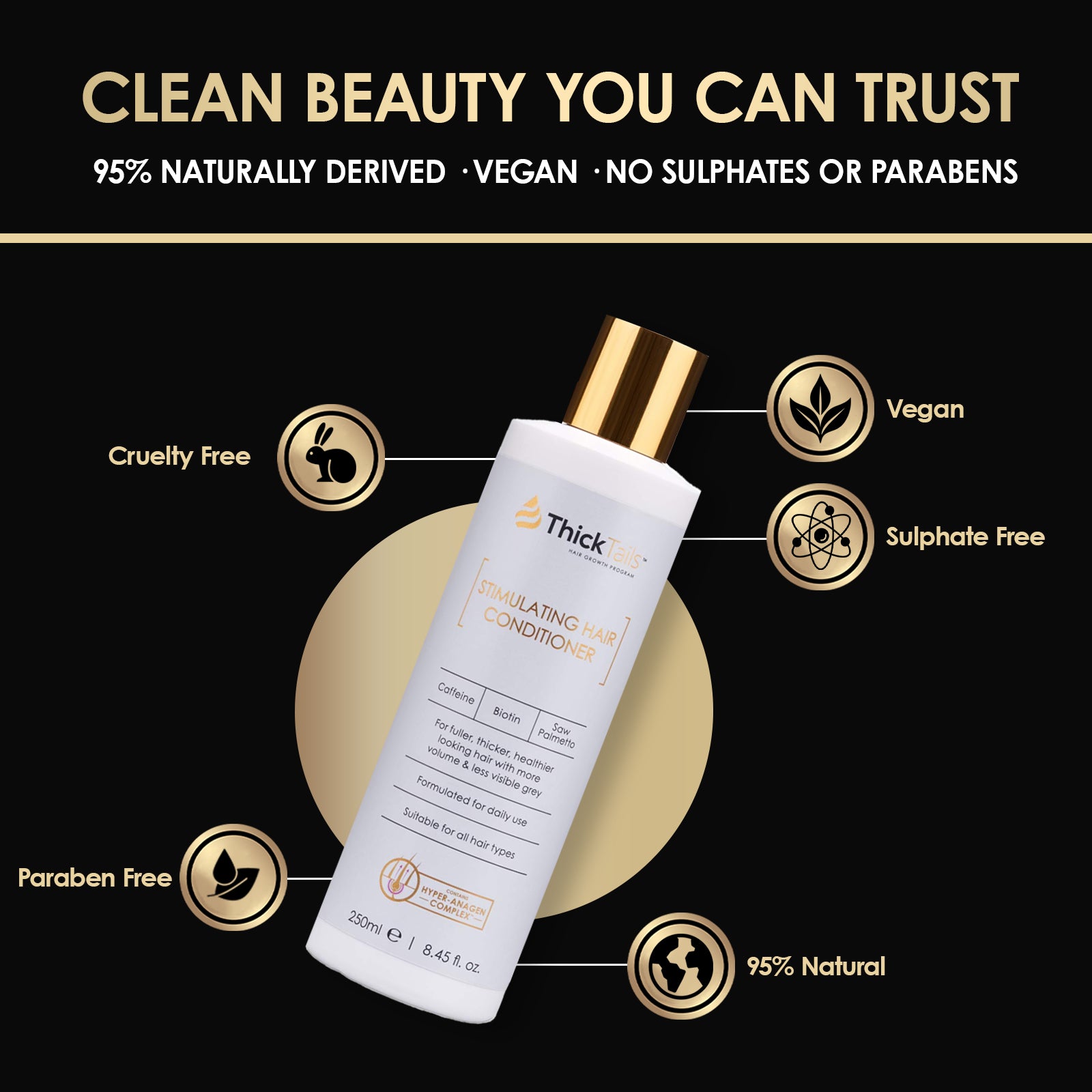 TickTails stimulerende hårbalsam | 8.45fl.oz