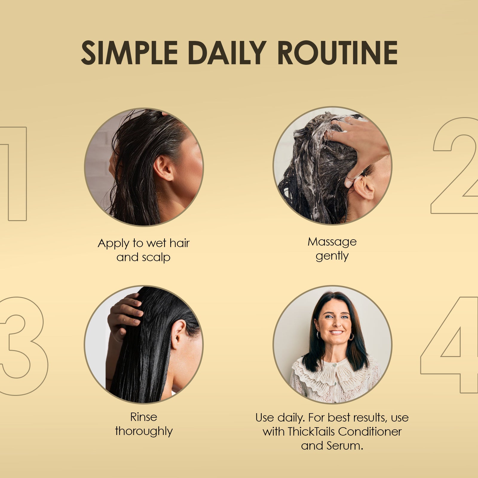 TickTails stimulerende hårvekstsjampo | 8.45fl.oz