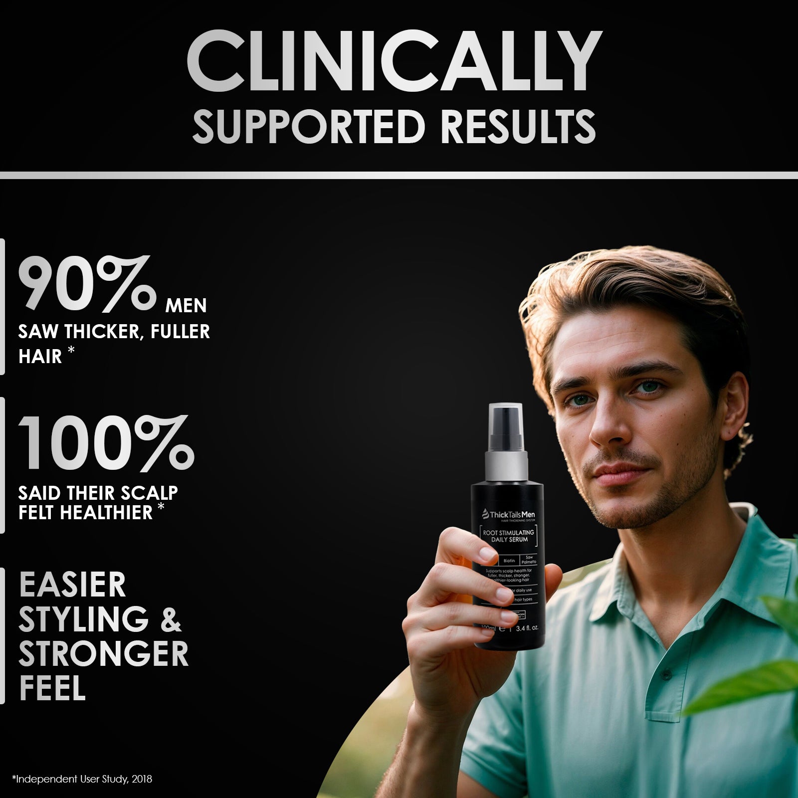 Hloubí kořeny kořene stimulující pánské sérum