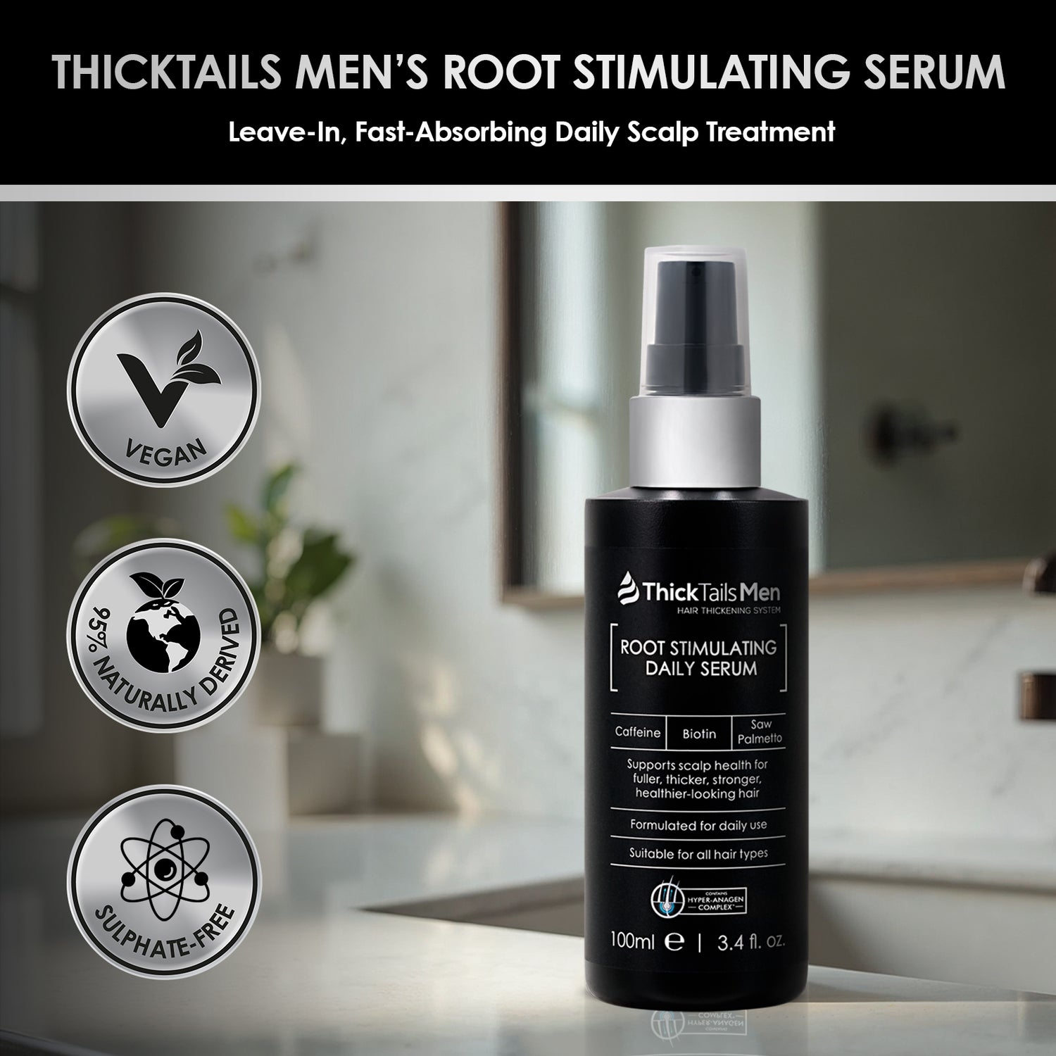 Dicktails die Wurzel von Männern stimulieren das Leaven-In-Serum