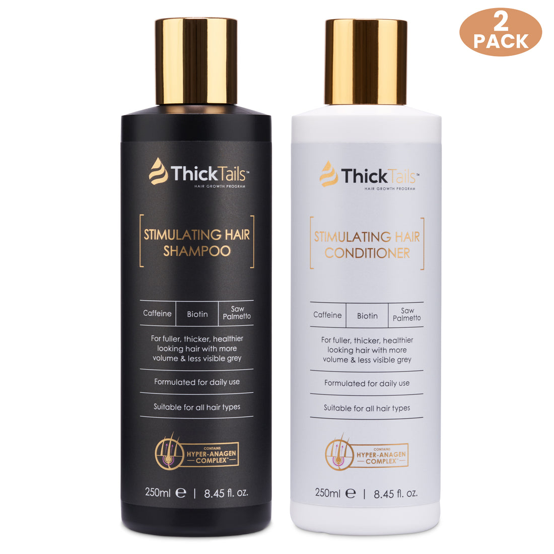 Dicktails stimulieren das Haarwachstumshampoo &amp; Conditioner | Dual Pack
