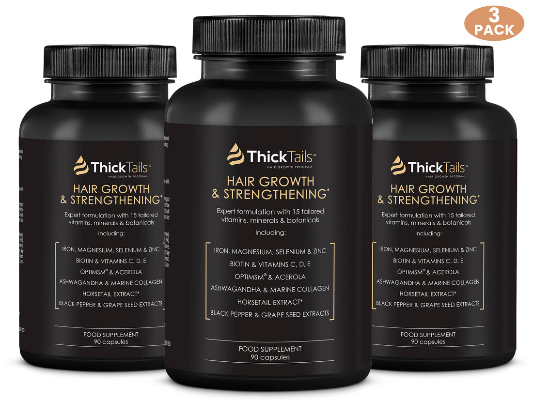 Dicktails Haarwachstum und Stärkung von Vitaminen | 3 Monate Angebot | Kaufen 2, 1 kostenlos bekommen
