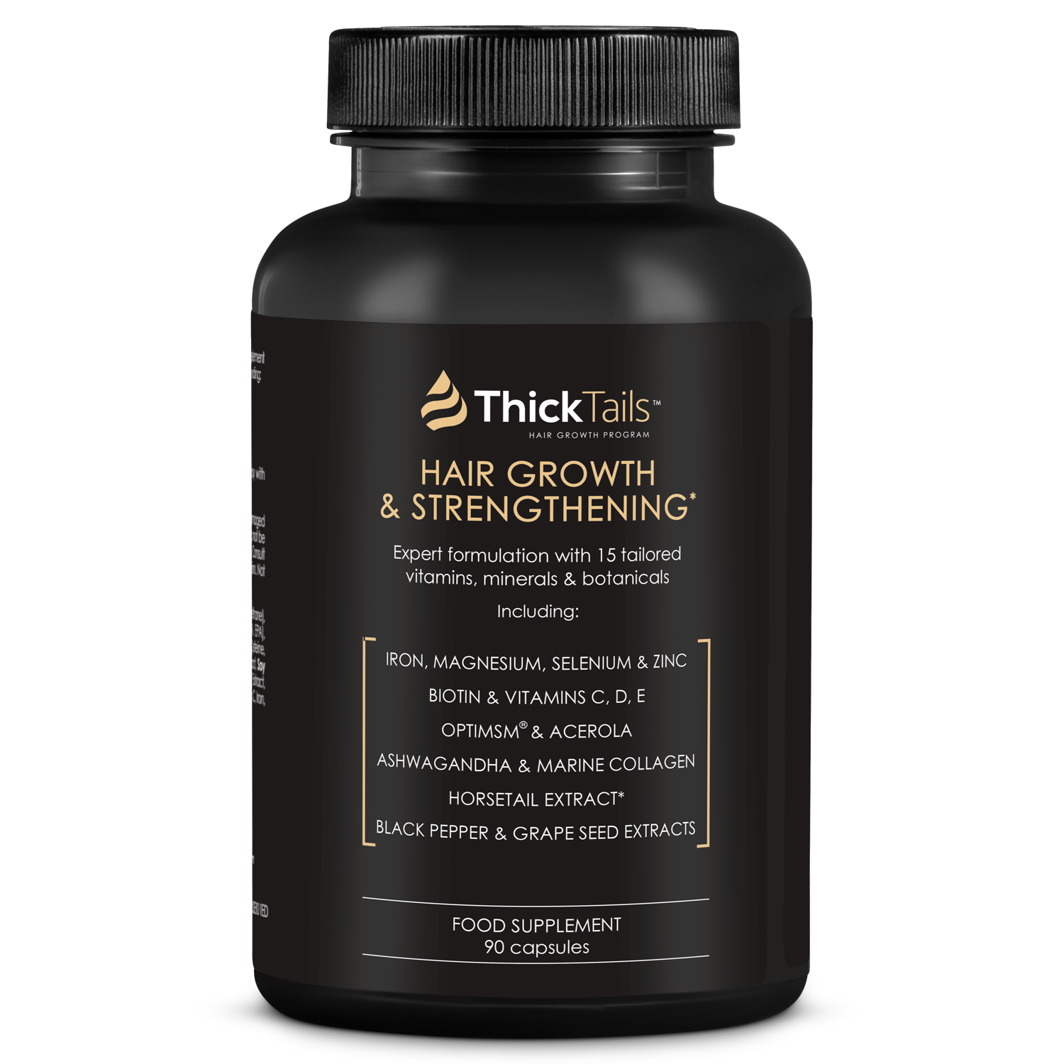 Groupe de cheveux et renforcement des vitesses de cheveux | 90 capsules | Approvisionnement d&