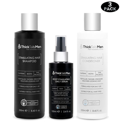 Dicktails Herren Haare Revitalisierung Bündel | 3 Pack für Haarwachstum und Kopfhaut Gesundheit