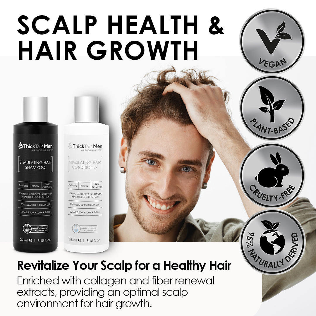 Dicktails Herren Haare Revitalisierung Bündel | 3 Pack für Haarwachstum und Kopfhaut Gesundheit