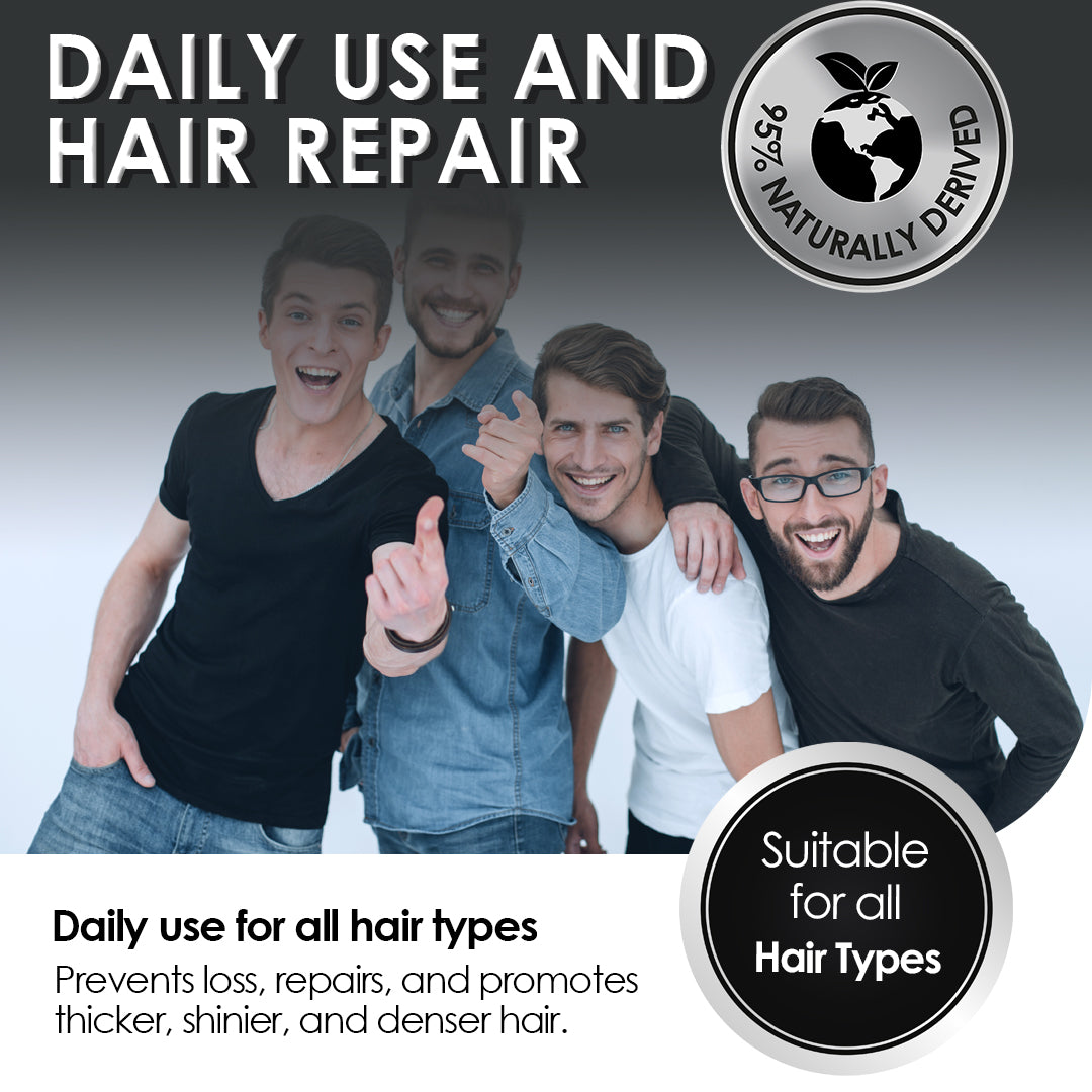 Dicktails Herren Haare Revitalisierung Bündel | 3 Pack für Haarwachstum und Kopfhaut Gesundheit