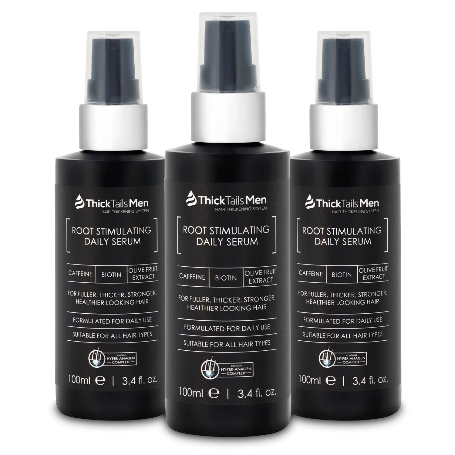 Dicktails Herren-Wurzel stimulierende Leaven-In-Serum | 3 Pack (kaufen 2, holen Sie sich 1 kostenlos)
