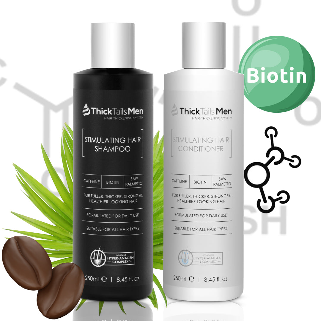 Dicktails Herren anregendes Haarwachstumshampoo &amp; Conditioner | Dual Pack