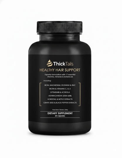 Crescimento de cabelos grossos e fortalecedor de vitaminas | 90 cápsulas | 1 mês de fornecimento
