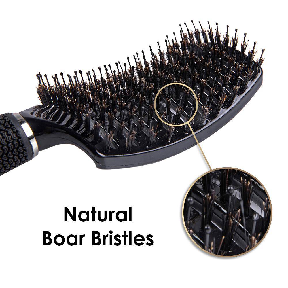 Vented Boar Bristle Professional Hair Brush by ThickTails