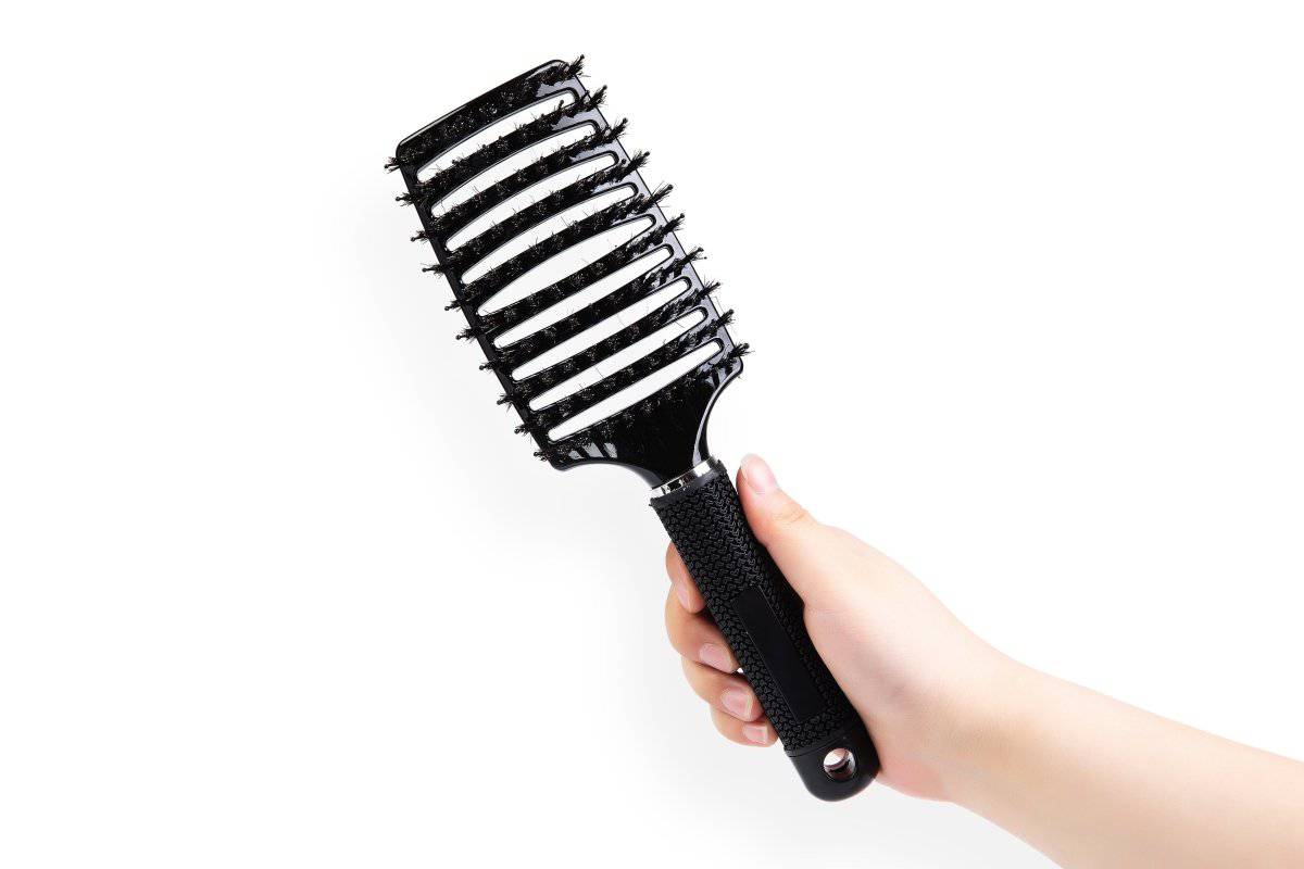 Vented Boar Bristle Professional Hair Brush by ThickTails